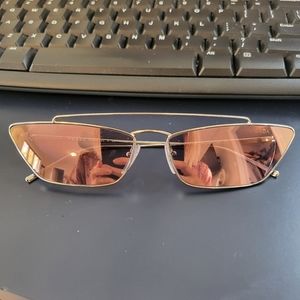 Prada cateye pink mirror sunglasses